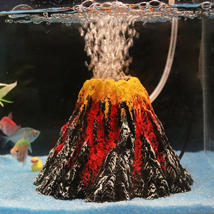 Artificial Tree Plant Grass Fish Tank Decoration Volcano Rock Landscape, Creative Rockery Resin Ornaments Aquarium Air Pump, Size: S, 8.5*5.5*2.0 cm - Fish Tank Decoration by PMC TechLife | Online Shopping South Africa | PMC TechLife