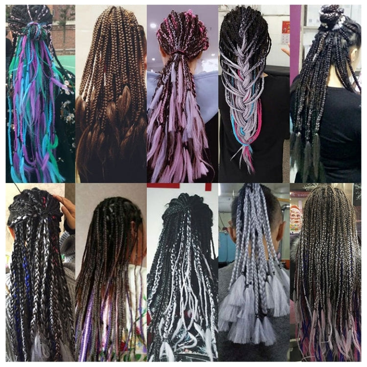 Fashion Color Gradient Individual Braid Wigs Chemical Fiber Big Braids, Length: 60cm(59Beige+Grey) - free shipping - PMC TechLife - Order now!