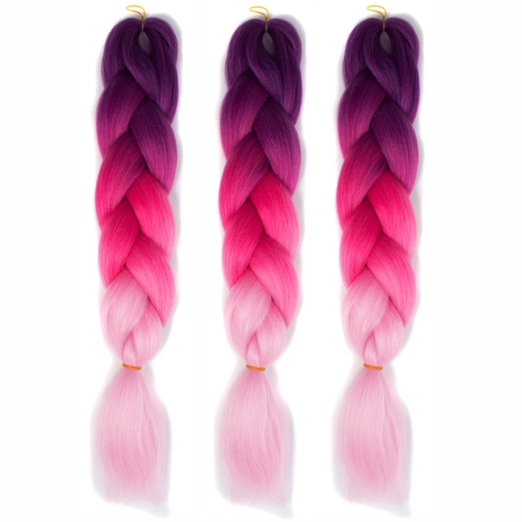 Fashion Color Gradient Individual Braid Wigs Chemical Fiber Big Braids, Random Color Delivery, Length: 60cm - free shipping - PMC TechLife - Order now!