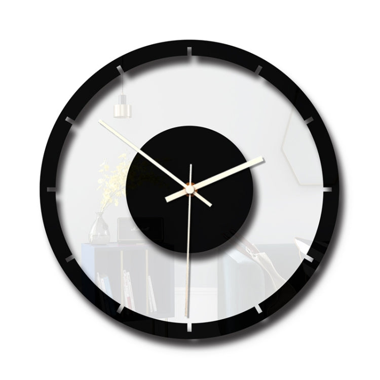TM011 A Round Wooden Dial Transparent Acrylic Mute Wall Clock - free shipping - PMc TechLife - Order now!