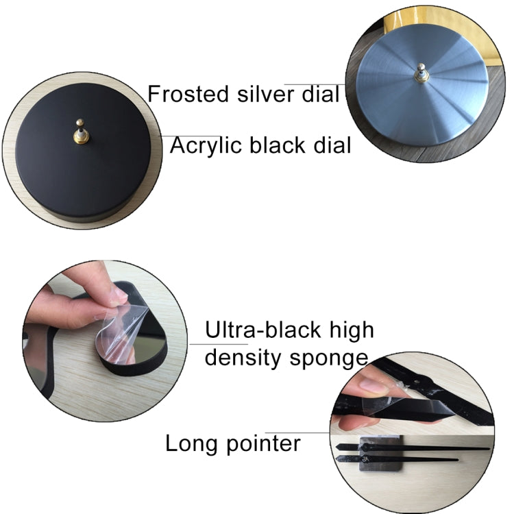 Bedroom Home Decoration Frameless Roman Numeral Large DIY Wall Sticker Mute Clock, Size: 100*100cm(Gold) - DIY Clocks by PMc TechLife | Online Shopping South Africa | PMc TechLife | Buy Now Pay Later Mobicred