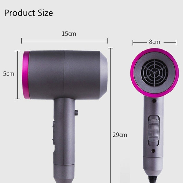 Household High-power Silent  Blow Dryer,Constant Temperature Hot and Cold Negative Ion Hair Drier, EU Plug - free shipping - PMC TechLife - Order now!