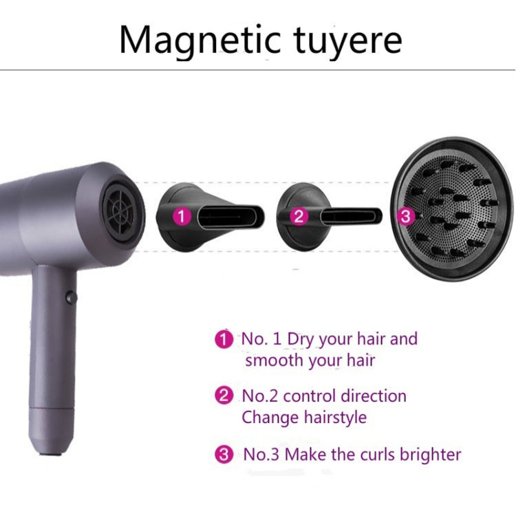 Household High-power Silent  Blow Dryer,Constant Temperature Hot and Cold Negative Ion Hair Drier, EU Plug - free shipping - PMC TechLife - Order now!