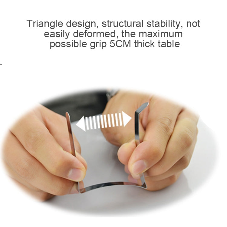 10 PCS Stainless Steel Tablecloth Clip Adjustable Triangle Clamp Holder - Food Clips & Clips by PMC TechLife | Online Shopping South Africa | PMC TechLife | Buy Now Pay Later Mobicred