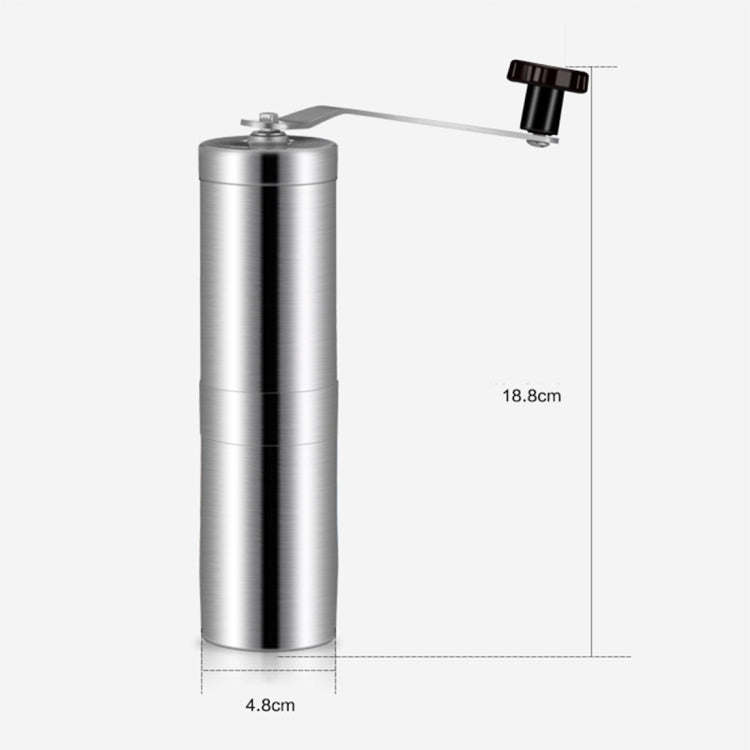 Portable Conical Burr Mill Manual Stainless Steel Hand Crank Coffee Bean Grinder, Capacity: 40g - Coffee Machine & Accessories by PMC TechLife | Online Shopping South Africa | PMC TechLife | Buy Now Pay Later Mobicred