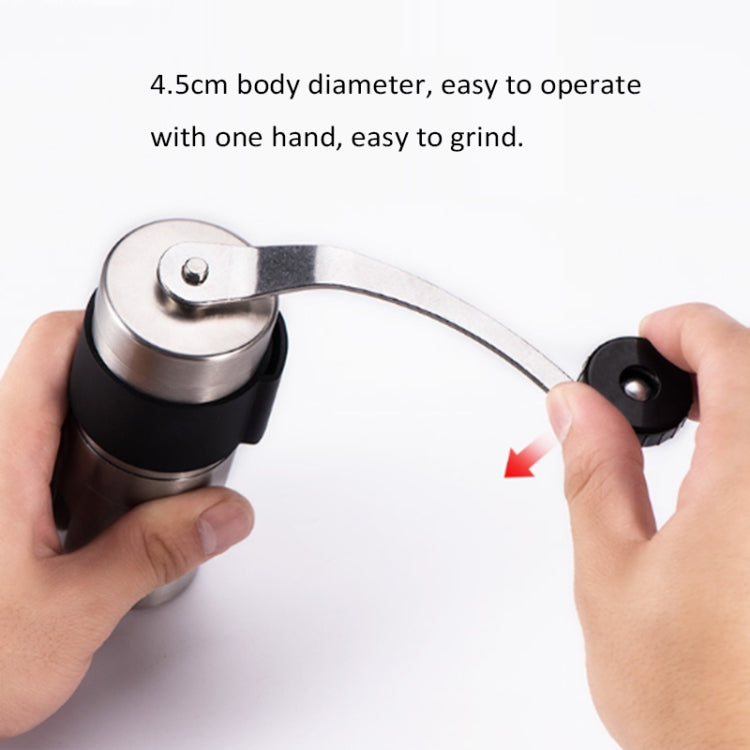 Portable Conical Burr Mill Manual Stainless Steel Hand Crank Coffee Bean Grinder, Capacity: 30g - Coffee Tools by PMC TechLife | Online Shopping South Africa | PMC TechLife | Buy Now Pay Later Mobicred