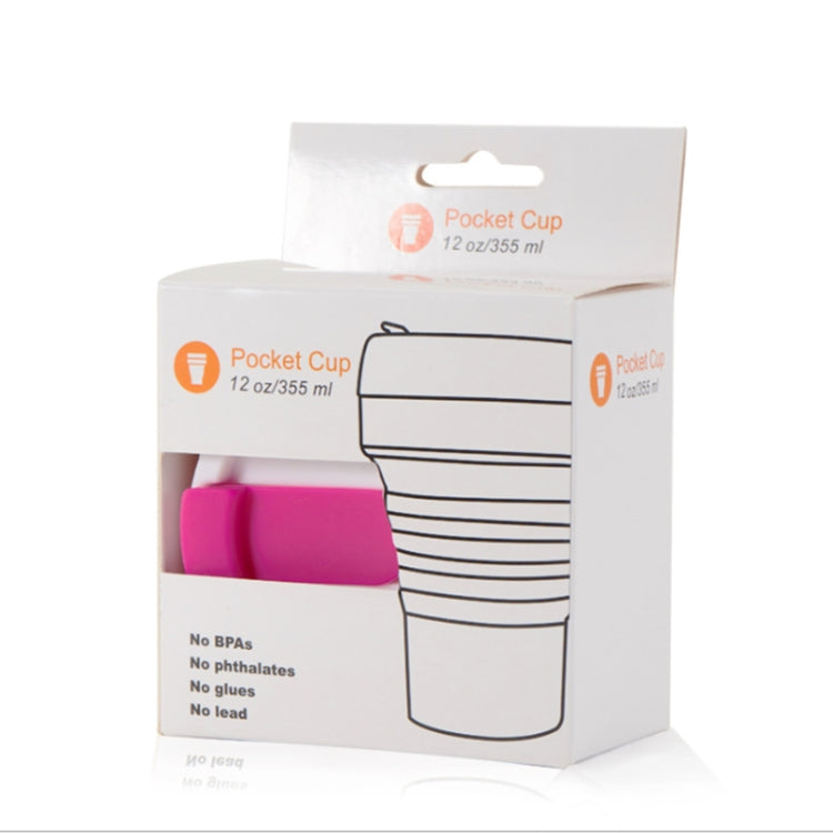 350ml Outdoor Pocket-Sized Coffee Tea Collapsible Travel Mug Silicone Cup with Lid(Black) - free shipping - PMC TechLife - Order now!
