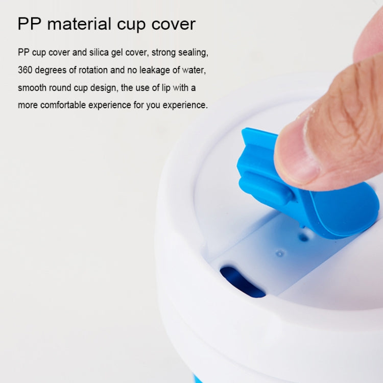 350ml Outdoor Pocket-Sized Coffee Tea Collapsible Travel Mug Silicone Cup with Lid (Green) - free shipping - PMC TechLife - Order now!