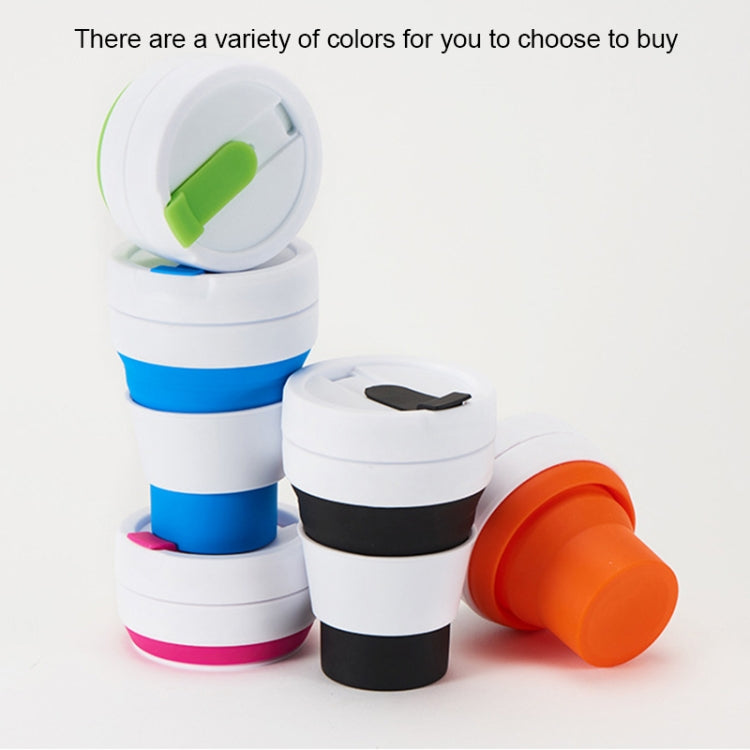 350ml Outdoor Pocket-Sized Coffee Tea Collapsible Travel Mug Silicone Cup with Lid (Green) - free shipping - PMC TechLife - Order now!