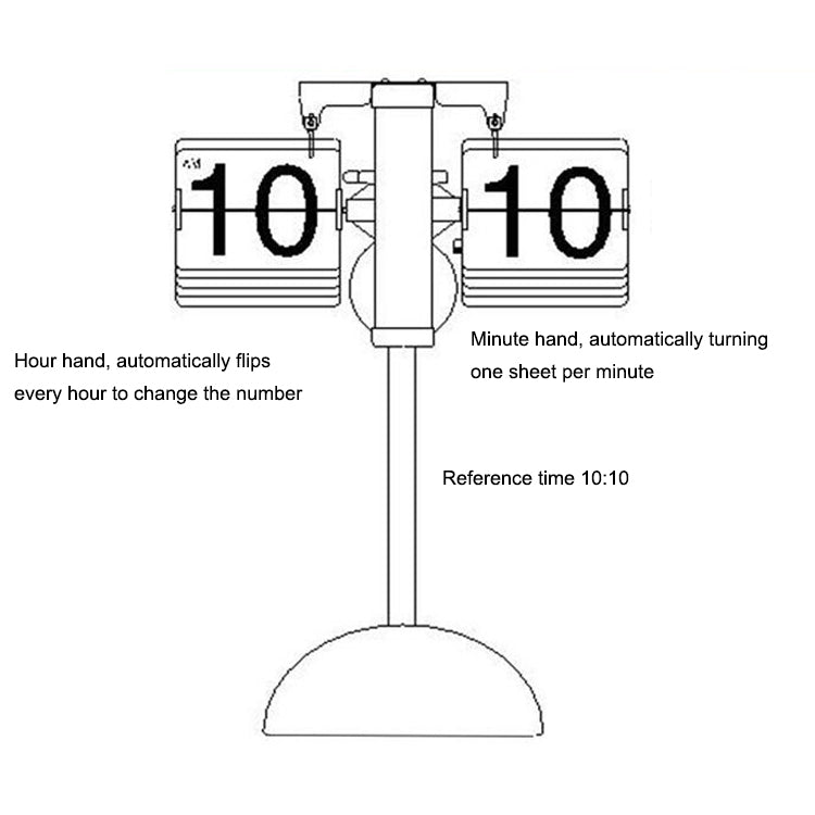 Creative Home Office Bedroom Retractable Flip Trolley Small Balance Clock - Novelty Clock by PMc TechLife | Online Shopping South Africa | PMc TechLife | Buy Now Pay Later Mobicred
