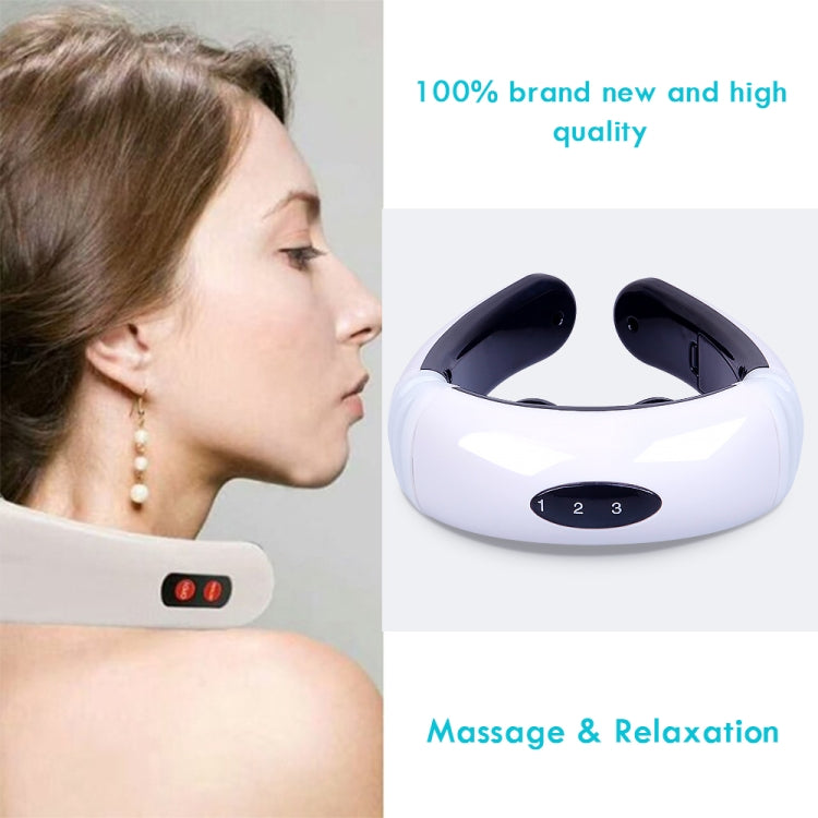 Household Electric Pulse Shock Neck Massager Intelligent Body Massager, Battery Powered (Not Include Battery) - free shipping - PMC TechLife - Order now!