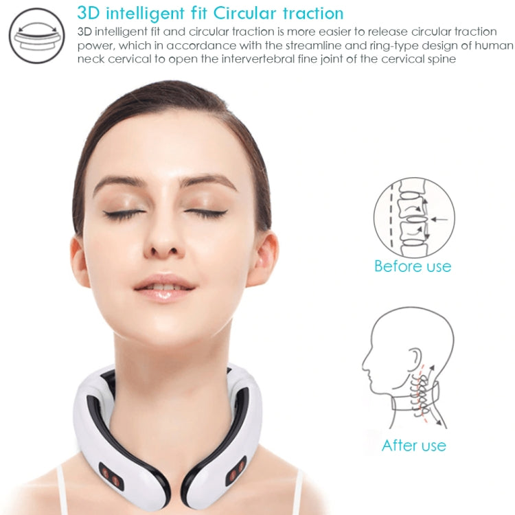 Household Electric Pulse Shock Neck Massager Intelligent Body Massager, Battery Powered (Not Include Battery) - free shipping - PMC TechLife - Order now!