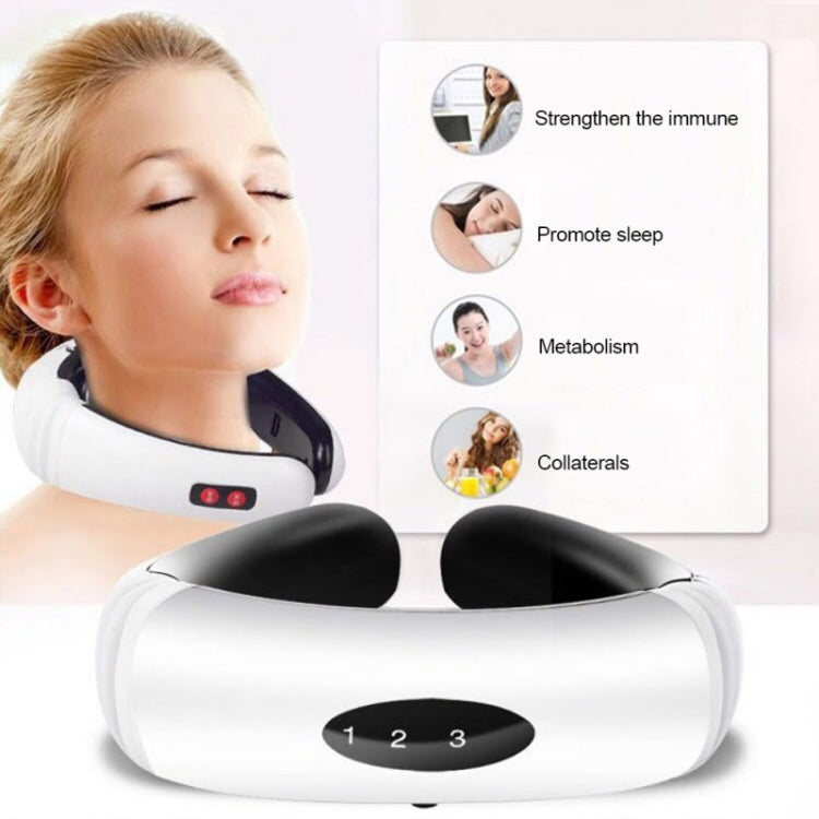 Household Electric Pulse Shock Neck Massager Intelligent Body Massager, Battery Powered (Not Include Battery) - free shipping - PMC TechLife - Order now!