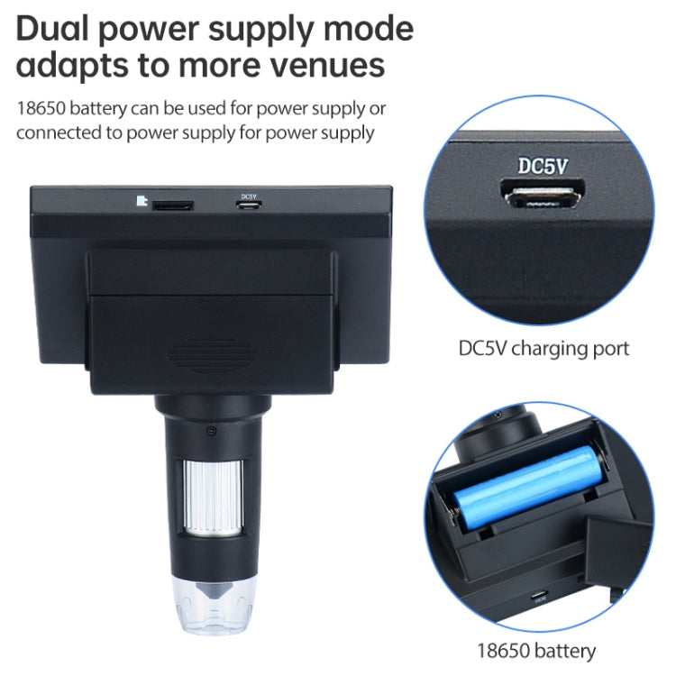 720P 4.3 inch Display Screen HD Industrial Digital Microscope - free shipping - PMC Jewellery - Order now!