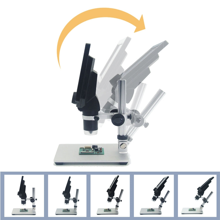 G1200 7 inch LCD Screen 1200X Portable Electronic Digital Desktop Stand Microscope, US Plug - free shipping - PMC Jewellery - Order now!