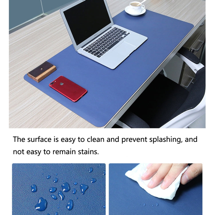 Multifunction Business PU Leather Mouse Pad Keyboard Pad Table Mat Computer Desk Mat, Size: 60 x 30cm(Sapphire Blue) - Desk Pads by PMC TechLife | Online Shopping South Africa | PMC TechLife