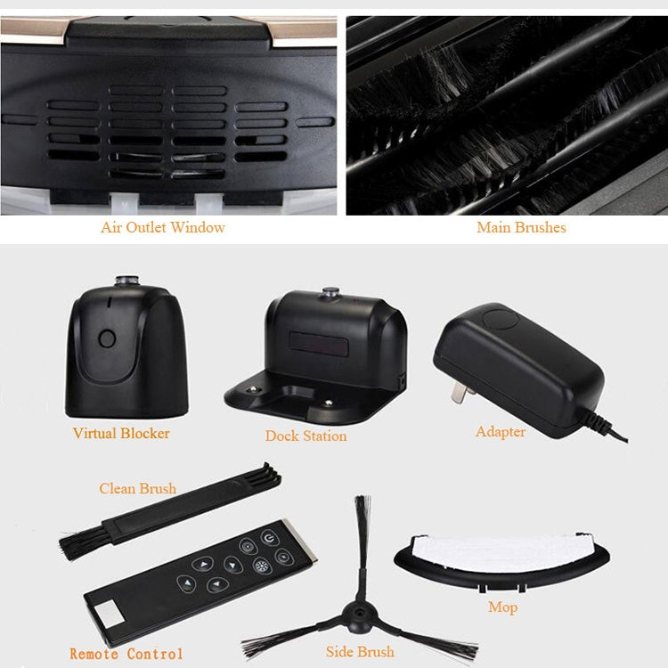 TOCOOL TC-450 Smart Vacuum Cleaner Touch Display Household Sweeping Cleaning Robot with Remote Control(Black) - free shipping - PMC TechLife - Order now!