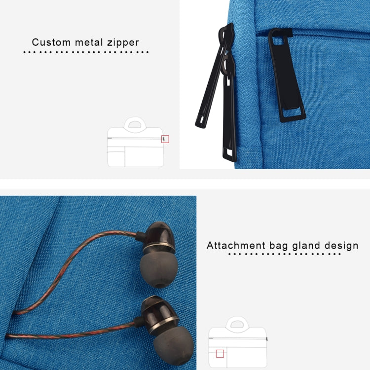 Universal Multiple Pockets Wearable Oxford Cloth Soft Portable Leisurely Handle Laptop Tablet Bag, For 15.6 inch and Below Macbook, Samsung, Lenovo, Sony, DELL Alienware, CHUWI, ASUS, HP (Grey) - 15.6 - 17 inch by PMC TechLife | Online Shopping South Africa | PMC TechLife | Buy Now Pay Later Mobicred