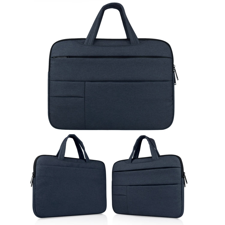 Universal Multiple Pockets Wearable Oxford Cloth Soft Portable Leisurely Handle Laptop Tablet Bag, For 15.6 inch and Below Macbook, Samsung, Lenovo, Sony, DELL Alienware, CHUWI, ASUS, HP (navy) - 15.6 - 17 inch by PMC TechLife | Online Shopping South Africa | PMC TechLife | Buy Now Pay Later Mobicred