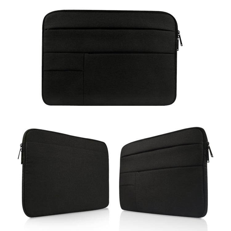 Universal Multiple Pockets Wearable Oxford Cloth Soft Portable Leisurely Laptop Tablet Bag, For 12 inch and Below Macbook, Samsung, Lenovo, Sony, DELL Alienware, CHUWI, ASUS, HP (Black) - 12.1 inch by PMC TechLife | Online Shopping South Africa | PMC TechLife | Buy Now Pay Later Mobicred