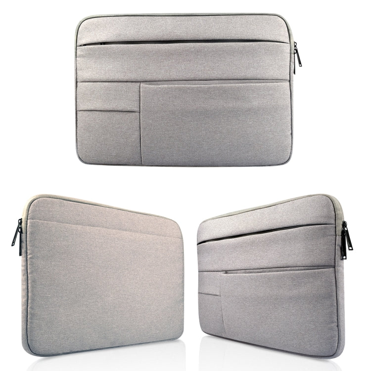 Universal Multiple Pockets Wearable Oxford Cloth Soft Portable Leisurely Laptop Tablet Bag, For 12 inch and Below Macbook, Samsung, Lenovo, Sony, DELL Alienware, CHUWI, ASUS, HP (Grey) - 12.1 inch by PMC TechLife | Online Shopping South Africa | PMC TechLife | Buy Now Pay Later Mobicred