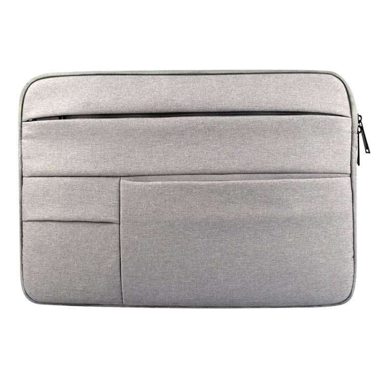 Universal Multiple Pockets Wearable Oxford Cloth Soft Portable Leisurely Laptop Tablet Bag, For 14 inch and Below Macbook, Samsung, Lenovo, Sony, DELL Alienware, CHUWI, ASUS, HP(Grey) - 15 inch by PMC TechLife | Online Shopping South Africa | PMC TechLife | Buy Now Pay Later Mobicred