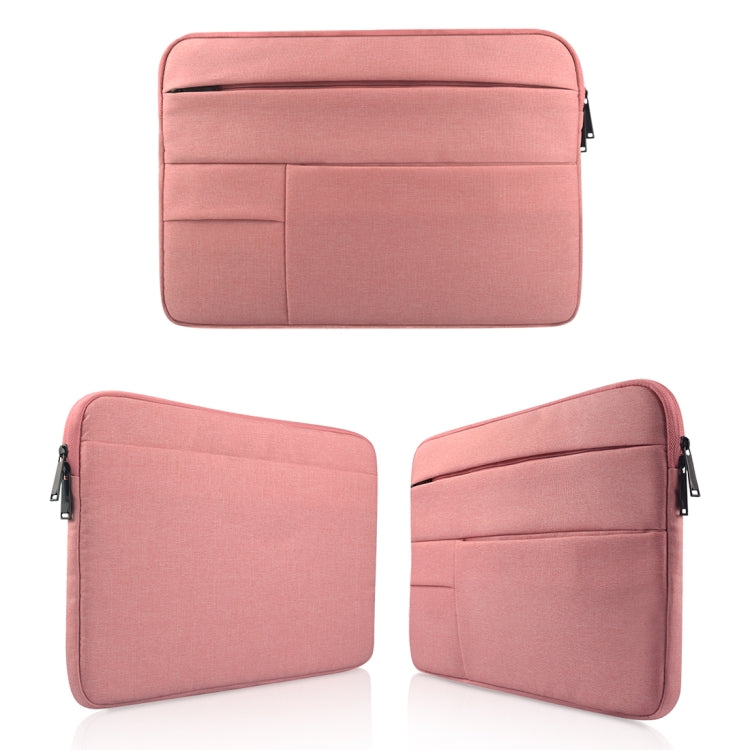 Universal Multiple Pockets Wearable Oxford Cloth Soft Portable Leisurely Laptop Tablet Bag, For 15.6 inch and Below Macbook, Samsung, Lenovo, Sony, DELL Alienware, CHUWI, ASUS, HP (Pink) - 15.6 - 17 inch by PMC TechLife | Online Shopping South Africa | PMC TechLife | Buy Now Pay Later Mobicred