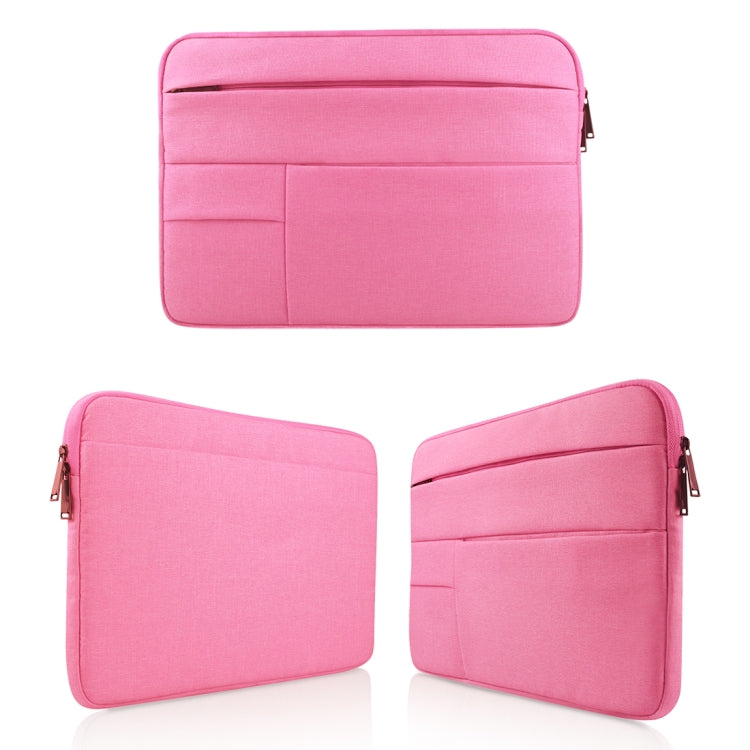 Universal Multiple Pockets Wearable Oxford Cloth Soft Portable Leisurely Laptop Tablet Bag, For 15.6 inch and Below Macbook, Samsung, Lenovo, Sony, DELL Alienware, CHUWI, ASUS, HP (Magenta) - 15.6 - 17 inch by PMC TechLife | Online Shopping South Africa | PMC TechLife | Buy Now Pay Later Mobicred