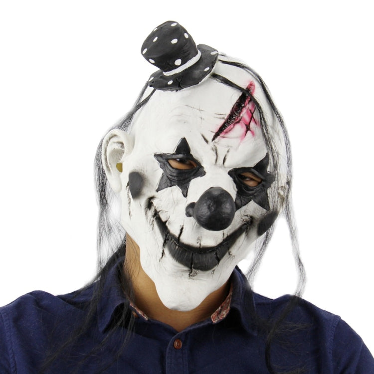 Halloween Festival Party Latex Devil Clown Frightened Mask Headgear, with Hair - Halloween Masks by PMC TechLife | Online Shopping South Africa | PMC TechLife