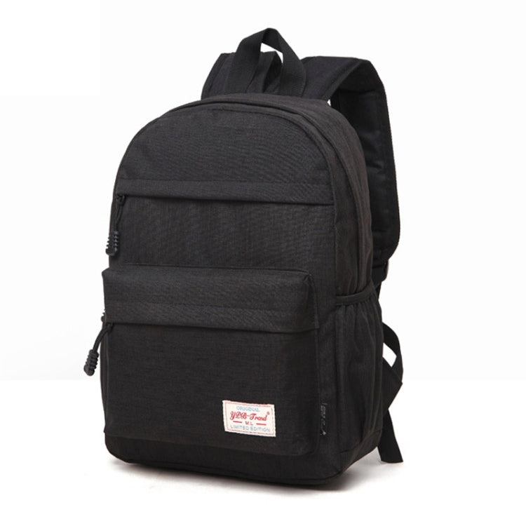 Universal Multi-Function Canvas Cloth Laptop Computer Shoulders Backpack Students Bag for 13-15 inch, Size: 36x25x10cm(Black) - Backpack by PMC Jewellery | Online Shopping South Africa | PMC Jewellery | Buy Now Pay Later Mobicred