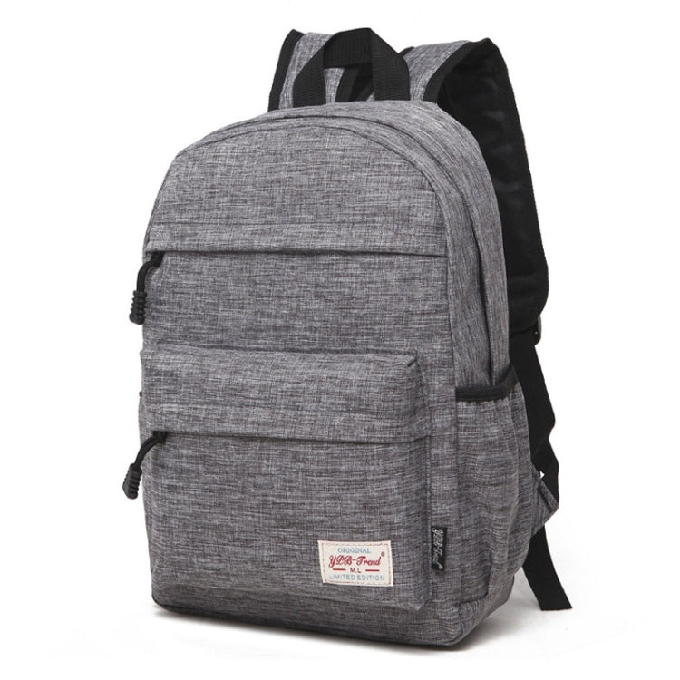 Universal Multi-Function Canvas Cloth Laptop Computer Shoulders Backpack Students Bag for 13-15 inch, Size: 36x25x10cm(Grey) - Backpack by PMC Jewellery | Online Shopping South Africa | PMC Jewellery | Buy Now Pay Later Mobicred