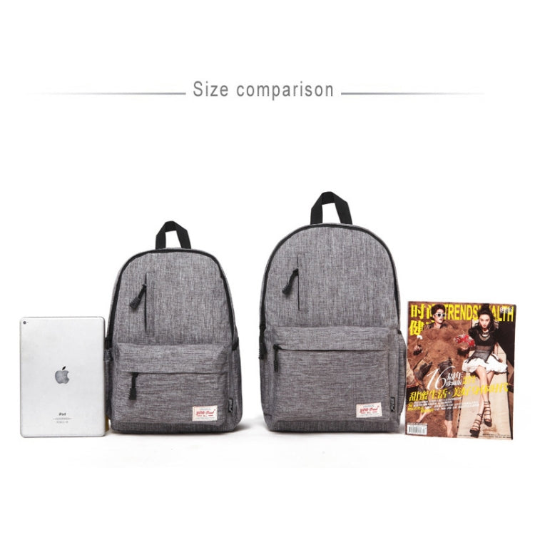 Universal Multi-Function Canvas Laptop Computer Shoulders Bag Leisurely Backpack Students Bag, Small Size: 37x26x12cm, For 13.3 inch and Below Macbook, Samsung, Lenovo, Sony, DELL Alienware, CHUWI, ASUS, HP(Black) - Backpack by PMC Jewellery | Online Shopping South Africa | PMC Jewellery | Buy Now Pay Later Mobicred