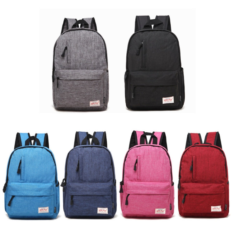 Universal Multi-Function Canvas Laptop Computer Shoulders Bag Leisurely Backpack Students Bag, Small Size: 37x26x12cm, For 13.3 inch and Below Macbook, Samsung, Lenovo, Sony, DELL Alienware, CHUWI, ASUS, HP(Black) - Backpack by PMC Jewellery | Online Shopping South Africa | PMC Jewellery | Buy Now Pay Later Mobicred