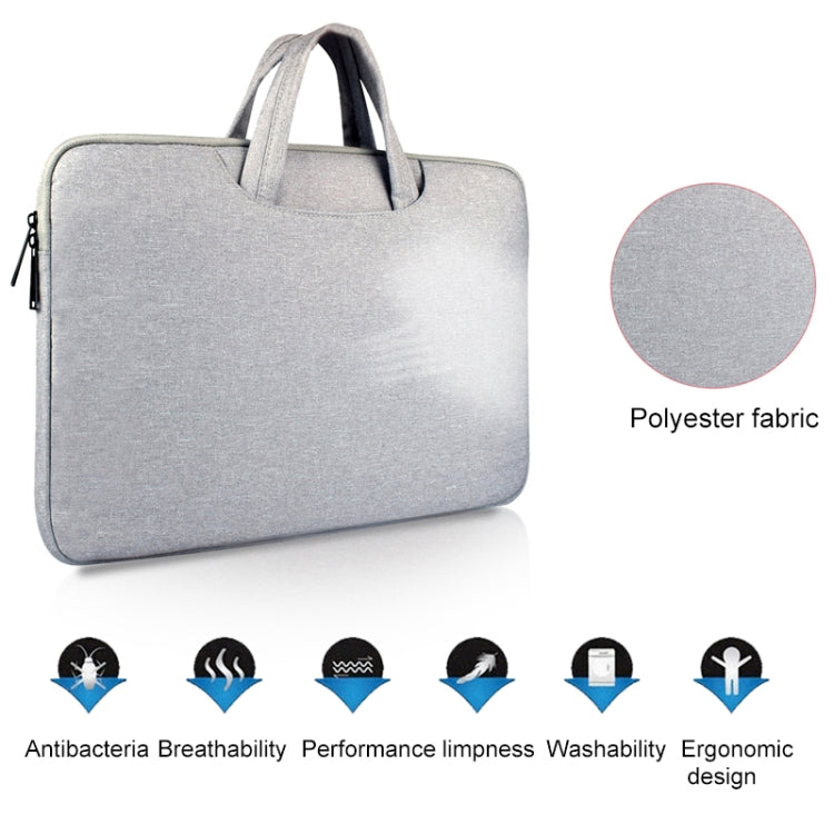 Breathable Wear-resistant Shoulder Handheld Zipper Laptop Bag, For 13.3 inch and Below Macbook, Samsung, Lenovo, Sony, DELL Alienware, CHUWI, ASUS, HP (Pink) - free shipping - PMC Jewellery - Order now!