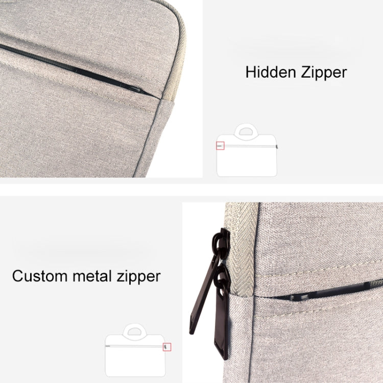 Breathable Wear-resistant Shoulder Handheld Zipper Laptop Bag, For 13.3 inch and Below Macbook, Samsung, Lenovo, Sony, DELL Alienware, CHUWI, ASUS, HP (Pink) - free shipping - PMC Jewellery - Order now!