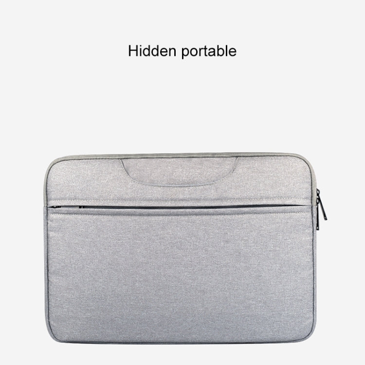 Breathable Wear-resistant Shoulder Handheld Zipper Laptop Bag, For 13.3 inch and Below Macbook, Samsung, Lenovo, Sony, DELL Alienware, CHUWI, ASUS, HP (Navy Blue) - 13.3 inch by PMC Jewellery | Online Shopping South Africa | PMC Jewellery | Buy Now Pay Later Mobicred