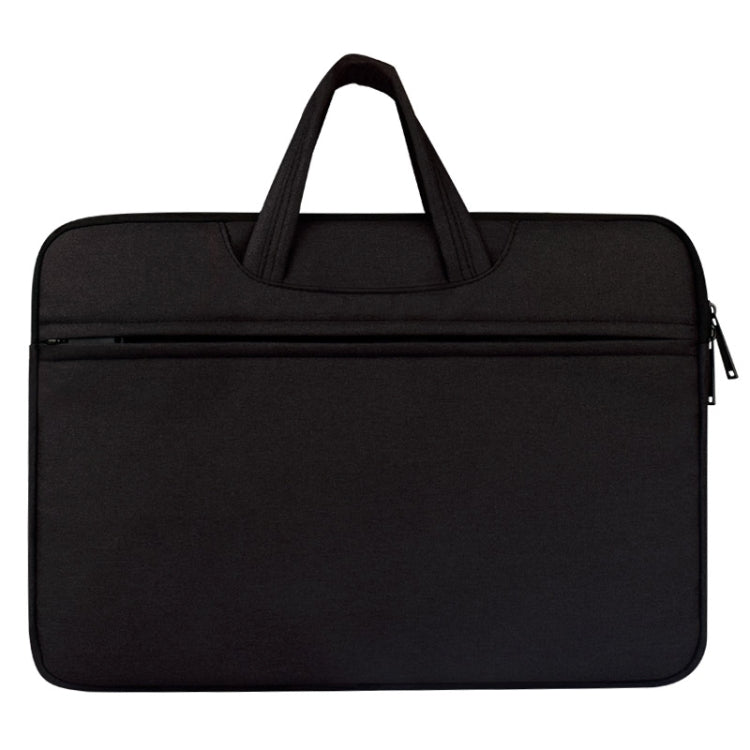 Breathable Wear-resistant Shoulder Handheld Zipper Laptop Bag, For 14 inch and Below Macbook, Samsung, Lenovo, Sony, DELL Alienware, CHUWI, ASUS, HP (Black) - free shipping - PMC Jewellery - Order now!