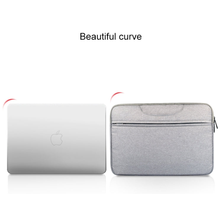 Breathable Wear-resistant Shoulder Handheld Zipper Laptop Bag, For 14 inch and Below Macbook, Samsung, Lenovo, Sony, DELL Alienware, CHUWI, ASUS, HP (Pink) - 14.1 inch by PMC Jewellery | Online Shopping South Africa | PMC Jewellery | Buy Now Pay Later Mobicred