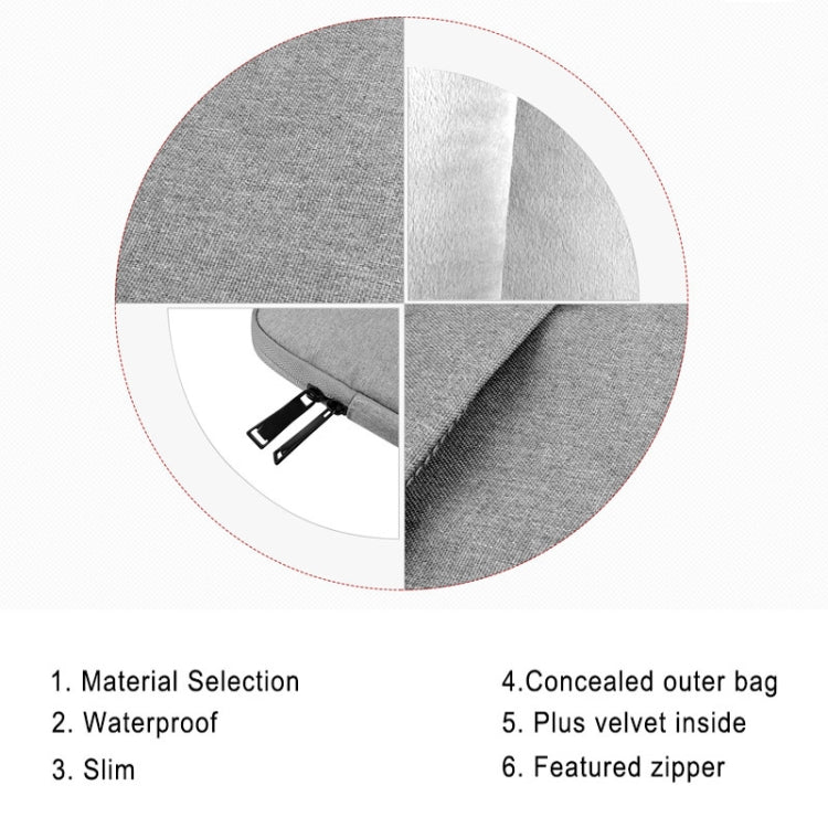 Universal Wearable Business Inner Package Laptop Tablet Bag, 12 inch and Below Macbook, Samsung, for Lenovo, Sony, DELL Alienware, CHUWI, ASUS, HP(Pink) - 12.1 inch by PMC TechLife | Online Shopping South Africa | PMC TechLife | Buy Now Pay Later Mobicred