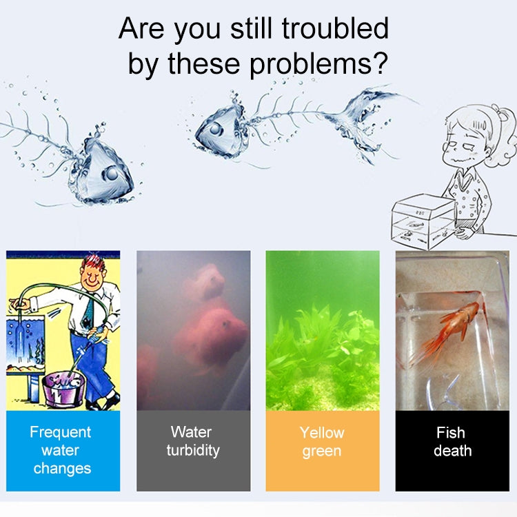 Wall-mounted Aquarium Mini Double Head Pneumatic Mute Biochemical Cotton Filter - Filters & Accessories by PMC TechLife | Online Shopping South Africa | PMC TechLife