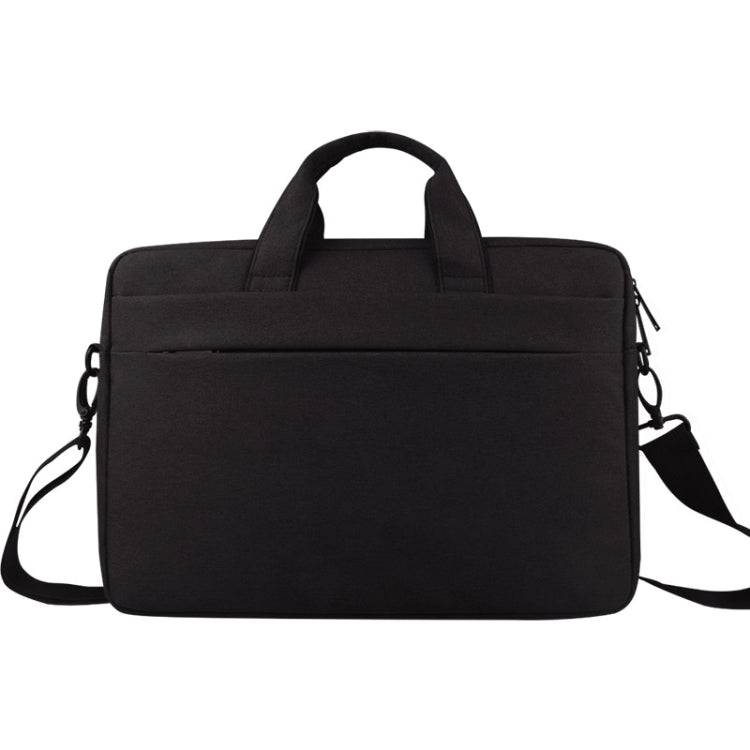 Breathable Wear-resistant Thin and Light Fashion Shoulder Handheld Zipper Laptop Bag with Shoulder Strap, For 14.0 inch and Below Macbook, Samsung, Lenovo, Sony, DELL Alienware, CHUWI, ASUS, HP(Black) - 14.1 inch by PMC Jewellery | Online Shopping South Africa | PMC Jewellery | Buy Now Pay Later Mobicred