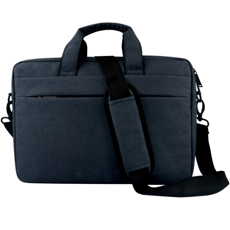 Breathable Wear-resistant Thin and Light Fashion Shoulder Handheld Zipper Laptop Bag with Shoulder Strap, For 14.0 inch and Below Macbook, Samsung, Lenovo, Sony, DELL Alienware, CHUWI, ASUS, HP (Navy Blue) - 14.1 inch by PMC Jewellery | Online Shopping South Africa | PMC Jewellery | Buy Now Pay Later Mobicred
