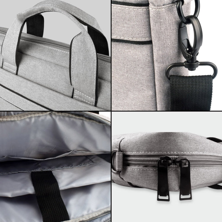 Breathable Wear-resistant Thin and Light Fashion Shoulder Handheld Zipper Laptop Bag with Shoulder Strap, For 14.0 inch and Below Macbook, Samsung, Lenovo, Sony, DELL Alienware, CHUWI, ASUS, HP (Navy Blue) - 14.1 inch by PMC Jewellery | Online Shopping South Africa | PMC Jewellery | Buy Now Pay Later Mobicred