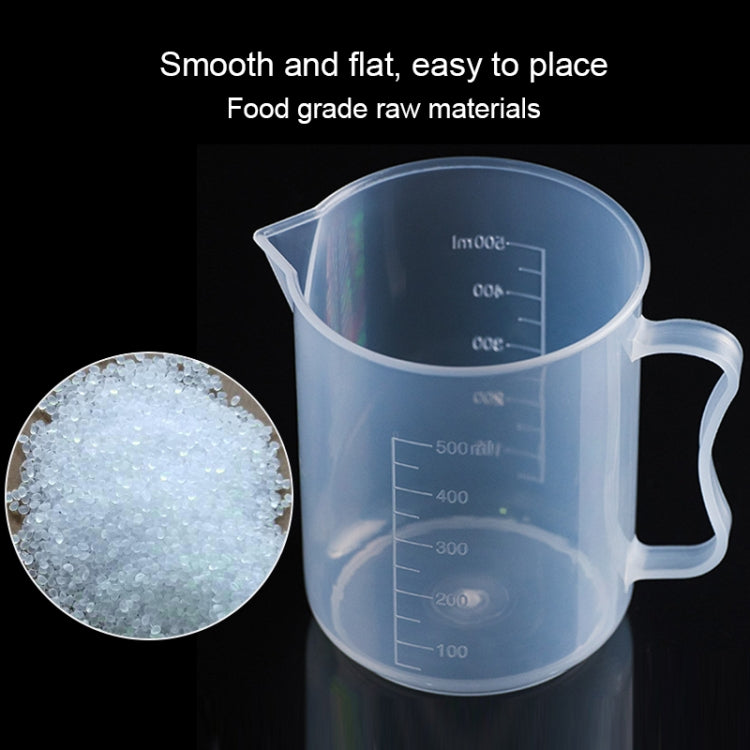 500ml PP Plastic Flask Digital Measuring Cup Cylinder Scale Measure Glass Lab Laboratory Tools(Transparent) - free shipping - PMC TechLife - Order now!