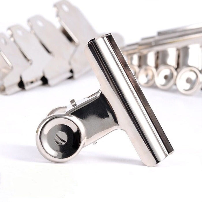 100PCS 22mm Silver Metal Stainless Steel Round Clip Notes Letter Paper Clip Office Bind Clip - File Folder by PMC TechLife | Online Shopping South Africa | PMC TechLife