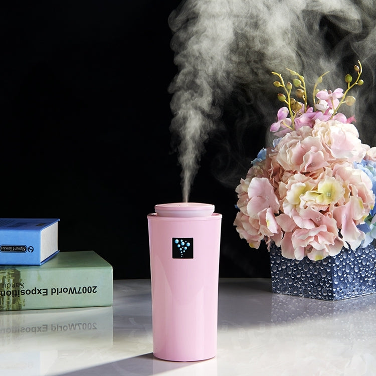 Small-3 2W Humidifier Moisture Meter Moisturizing Instrument with LED Night Light, Water Tank Capacity: 260ml(Pink) - Air Purifiers & Accessories by PMC TechLife | Online Shopping South Africa | PMC TechLife | Buy Now Pay Later Mobicred