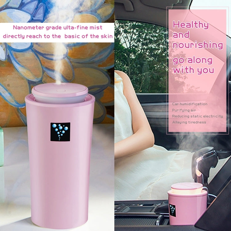 Small-3 2W Humidifier Moisture Meter Moisturizing Instrument with LED Night Light, Water Tank Capacity: 260ml(Pink) - Air Purifiers & Accessories by PMC TechLife | Online Shopping South Africa | PMC TechLife | Buy Now Pay Later Mobicred
