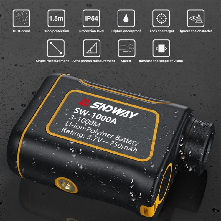 SNDWAY SW600A Handheld Outdoor Waterproof Telescope Range Finder Distance Measurer, 600m - free shipping - PMC Jewellery - Order now!