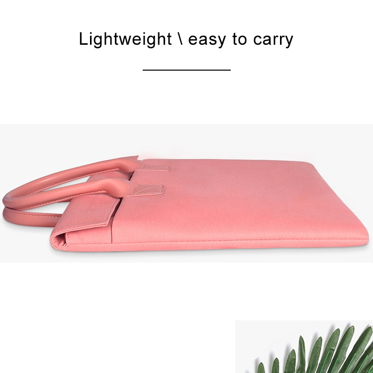15.4 inch Universal Wearable Soft Handle Portable Laptop Tablet Bag, For Macbook, Samsung, Lenovo, Sony, DELL Alienware, CHUWI, ASUS, HP(Pink) - 15 inch by PMC TechLife | Online Shopping South Africa | PMC TechLife | Buy Now Pay Later Mobicred