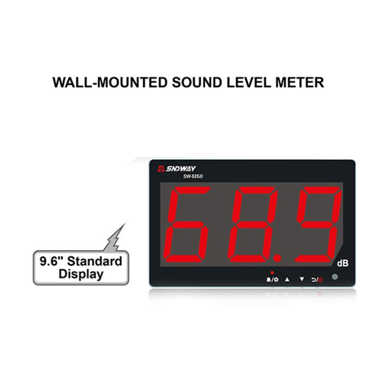 SNDWAY SW525B Wall-mounted DB Sound Level Meter Noise Tester with USB Data Storage Transfer & USB Communication - free shipping - PMC TechLife - Order now!